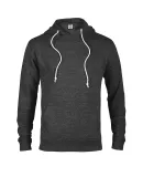 94200 Delta Apparel Adult Unisex Snow Heather Fren in Black snow heather