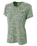 NW3296 A4 Ladies' Space Dye Tech T-Shirt FOREST