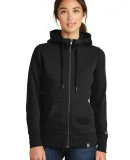 1001 LNEA502 New Era  Ladies French Terry Full-Zip Black