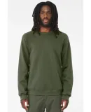 BELLA+CANVAS 3901 Unisex Sponge Fleece Sweatshirt in Military green