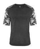 Badger Sportswear 4970 Vintage Camo Sport Triblend Black Heather