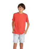 Delta Apparel 65900 Youth Short Sleeve 5.5 oz. Tee in Deep coral