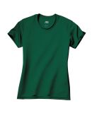 NW3201 A4 Women's Cooling Performance Crew T-Shirt in Forest green