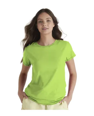 Delta Apparel 1336N Junior 30/1's Tee in Lime