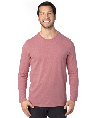 Threadfast Apparel 100LS Unisex Ultimate Long-Slee in Maroon heather