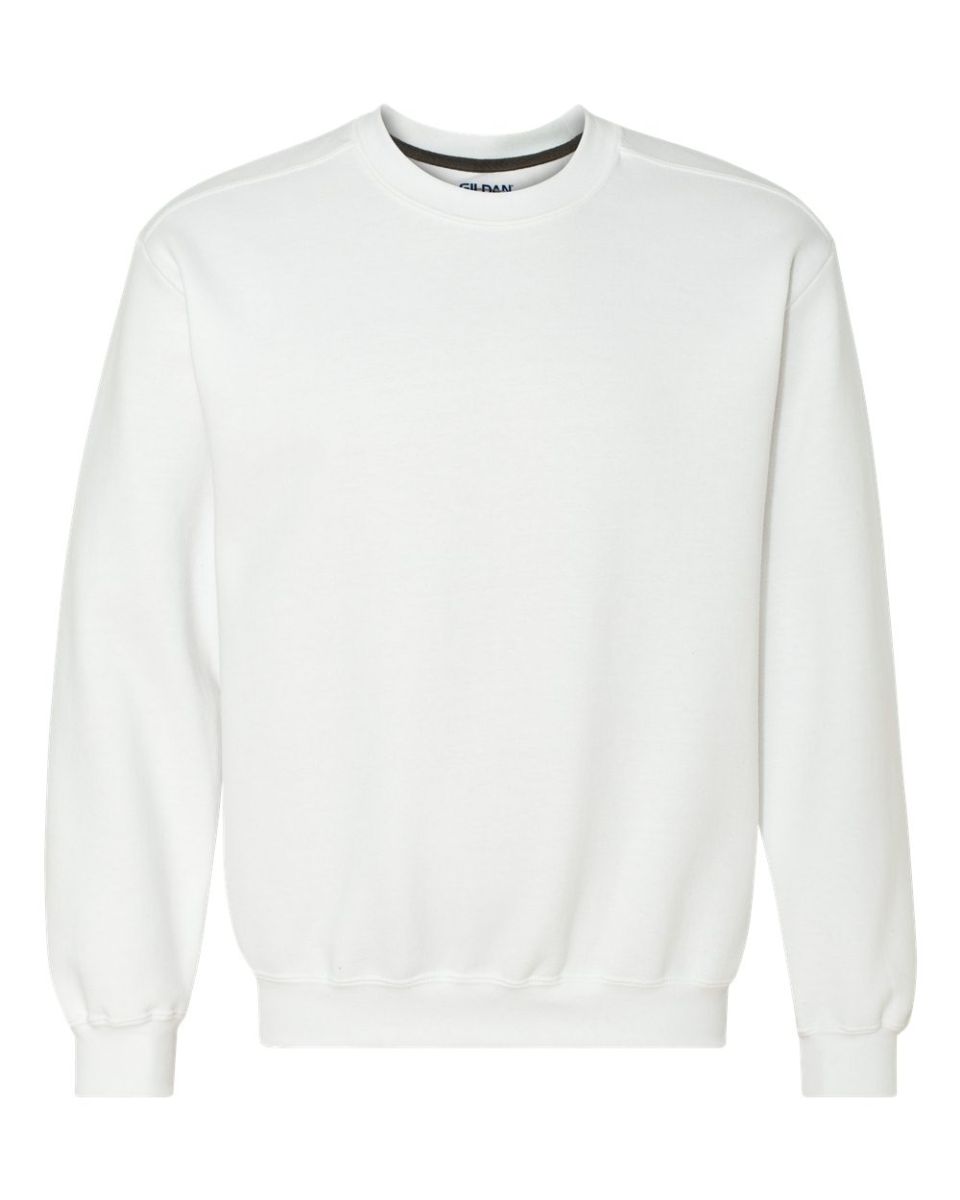 gildan white sweatshirt