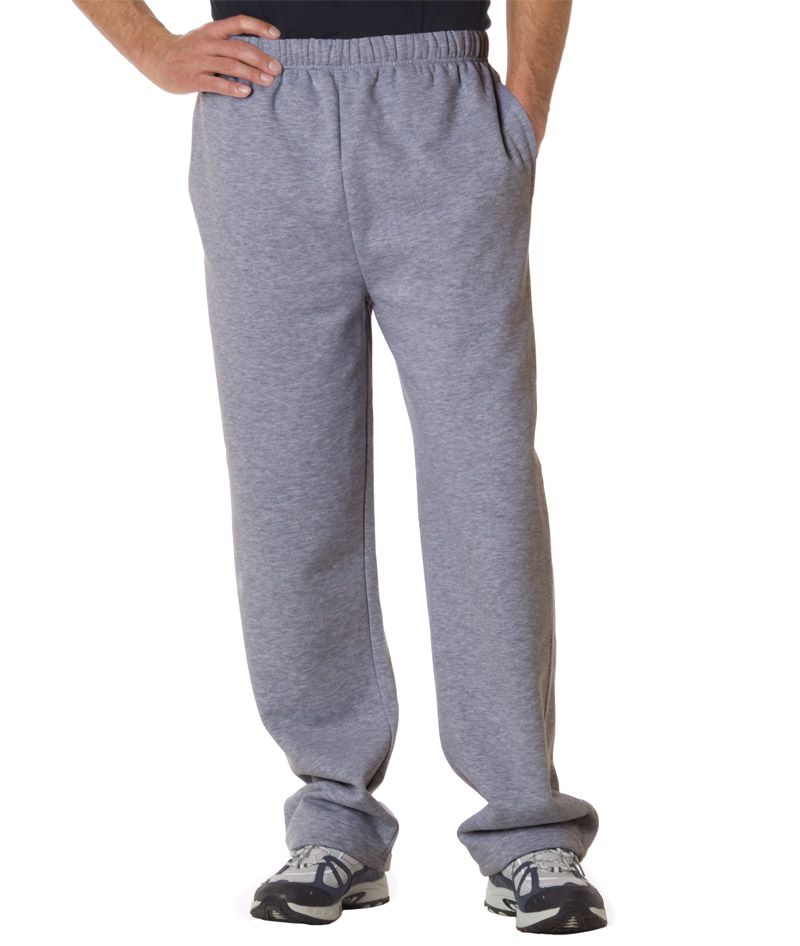 open bottom fleece pants