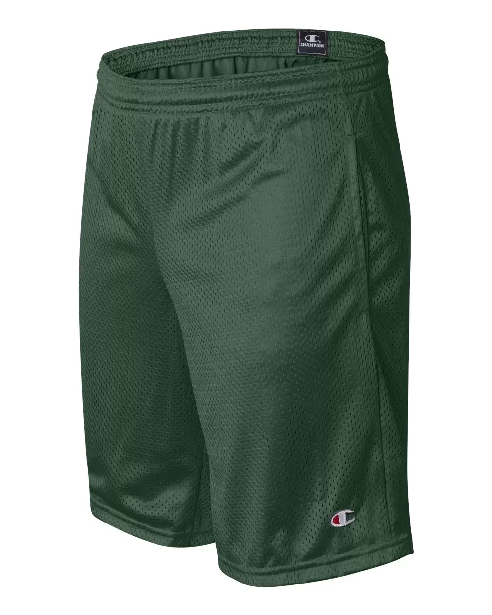 S162 Champion Logo Long Mesh Shorts with Pockets
