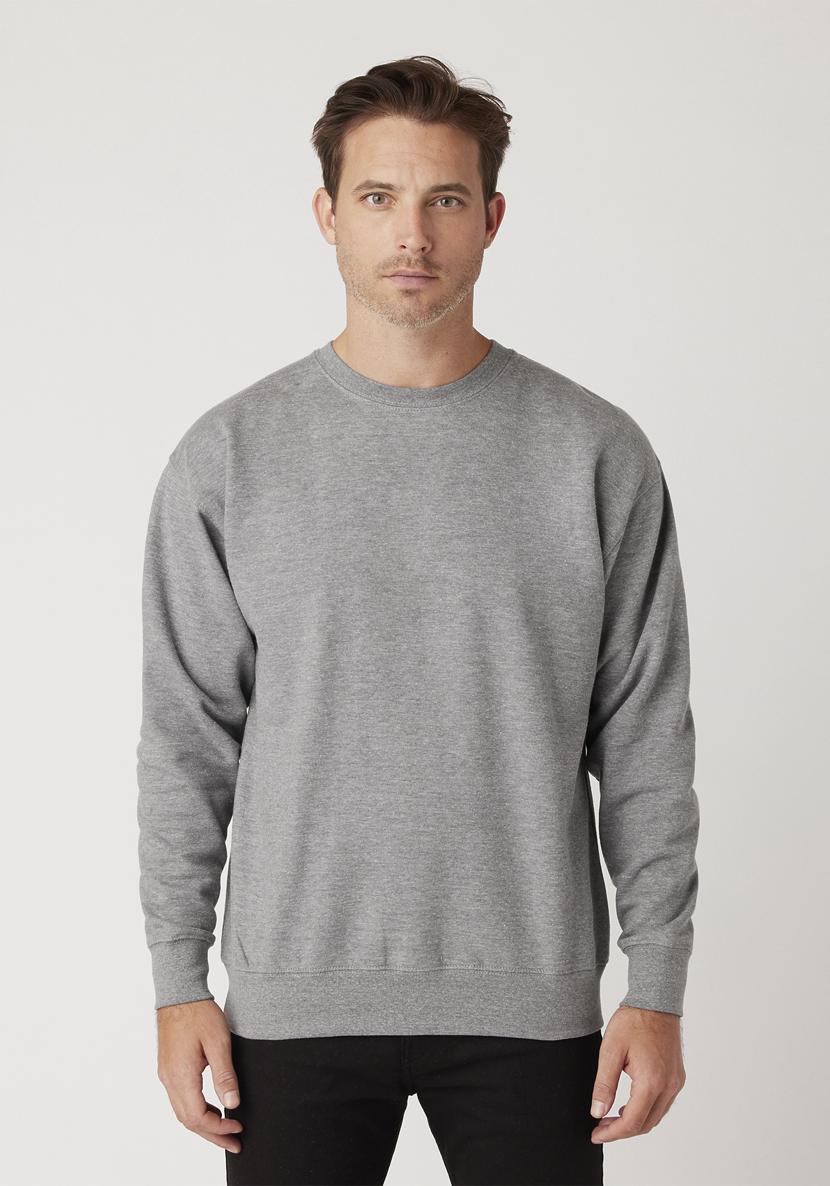 Cotton Heritage M2480 PREMIUM CREW NECK Carbon Grey - From $13.60