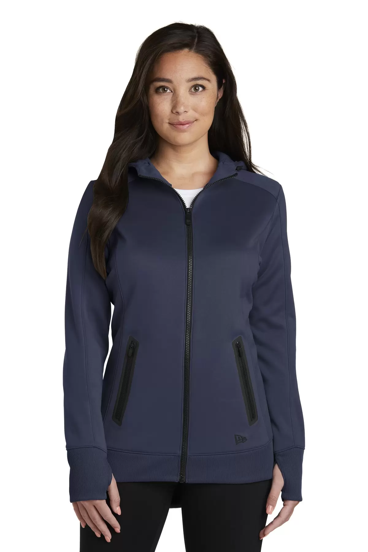 New Era Apparel LNEA522 New Era Ladies Venue Fleece Full-Zip Hoodie