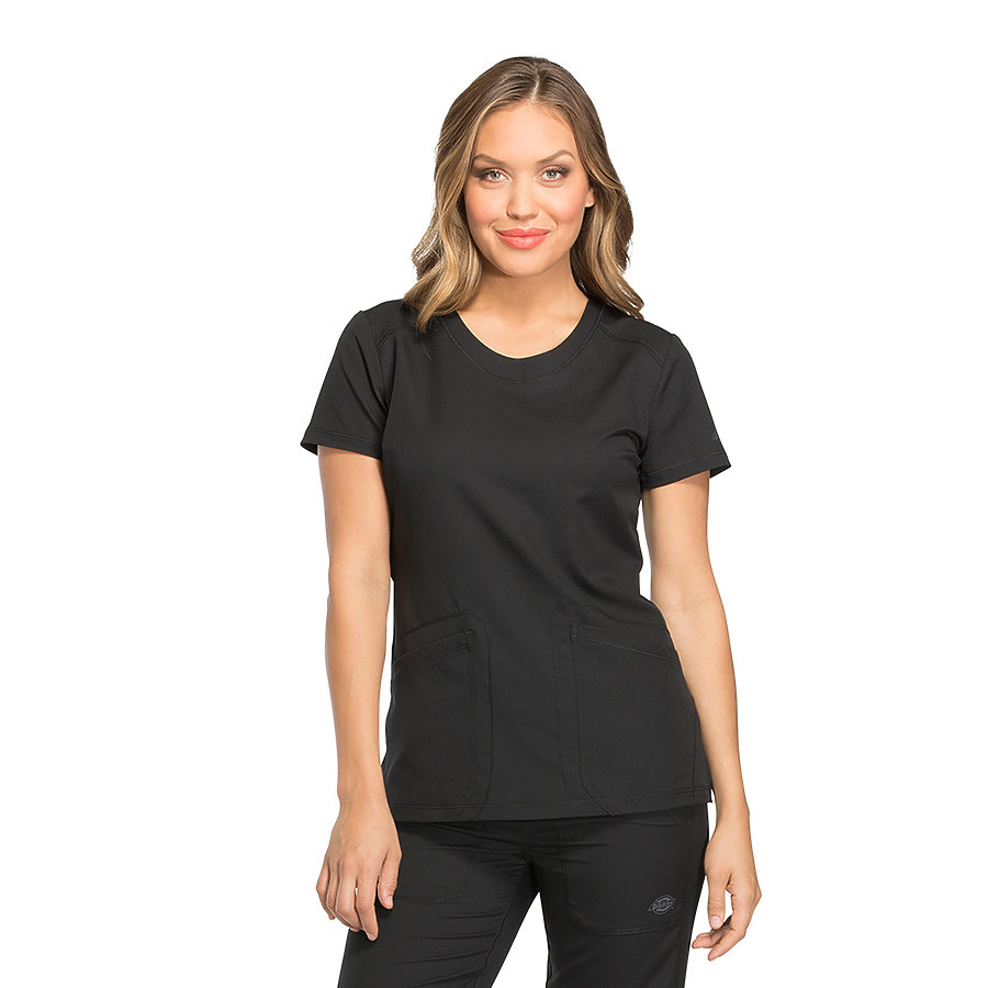Dickies Medical DK720 - Rounded V-Neck Top - From $30.18