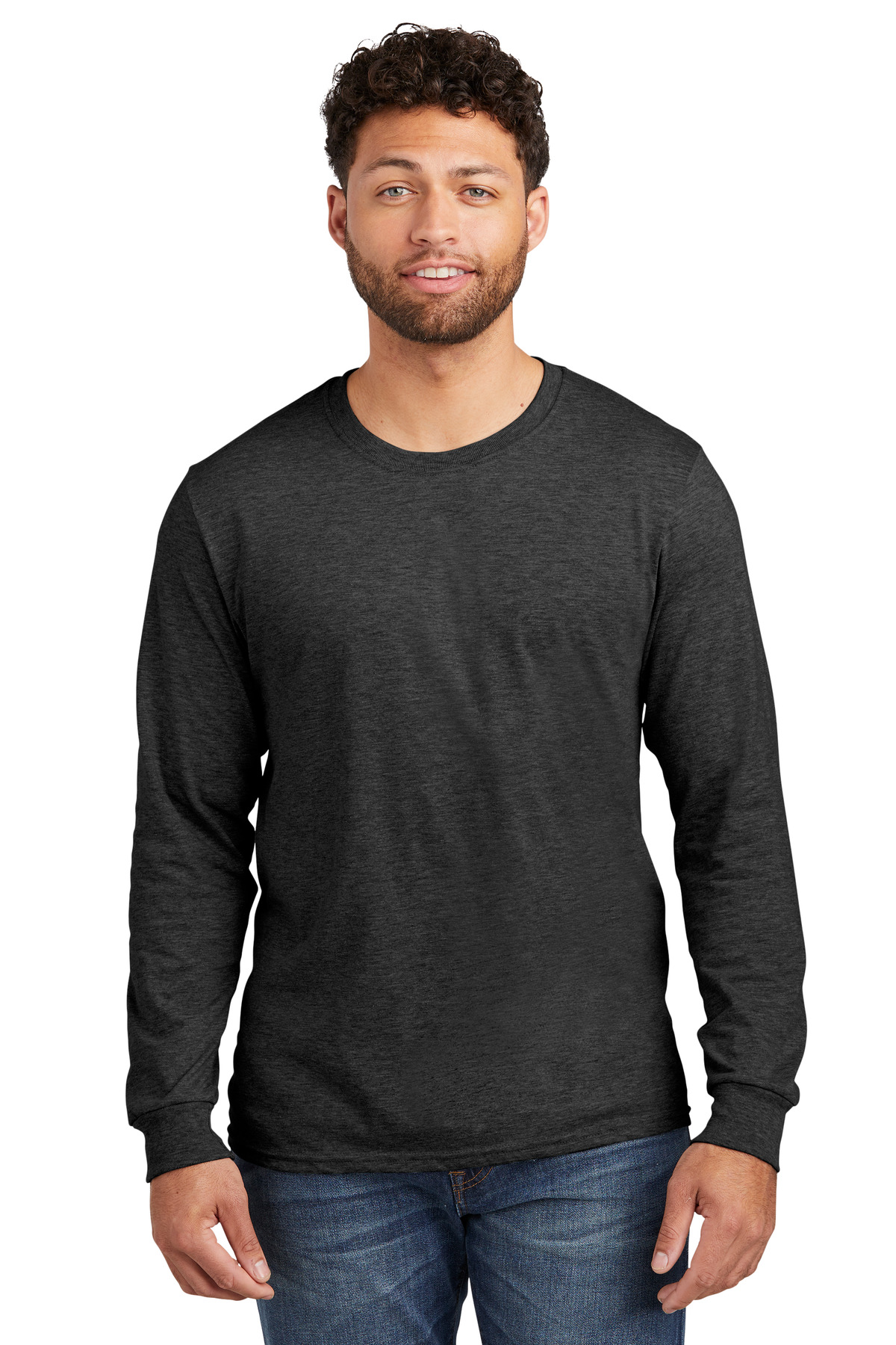 Jerzees 560LSR Premium Blended Ringspun Long Sleeve Crewneck T-Shirt ...