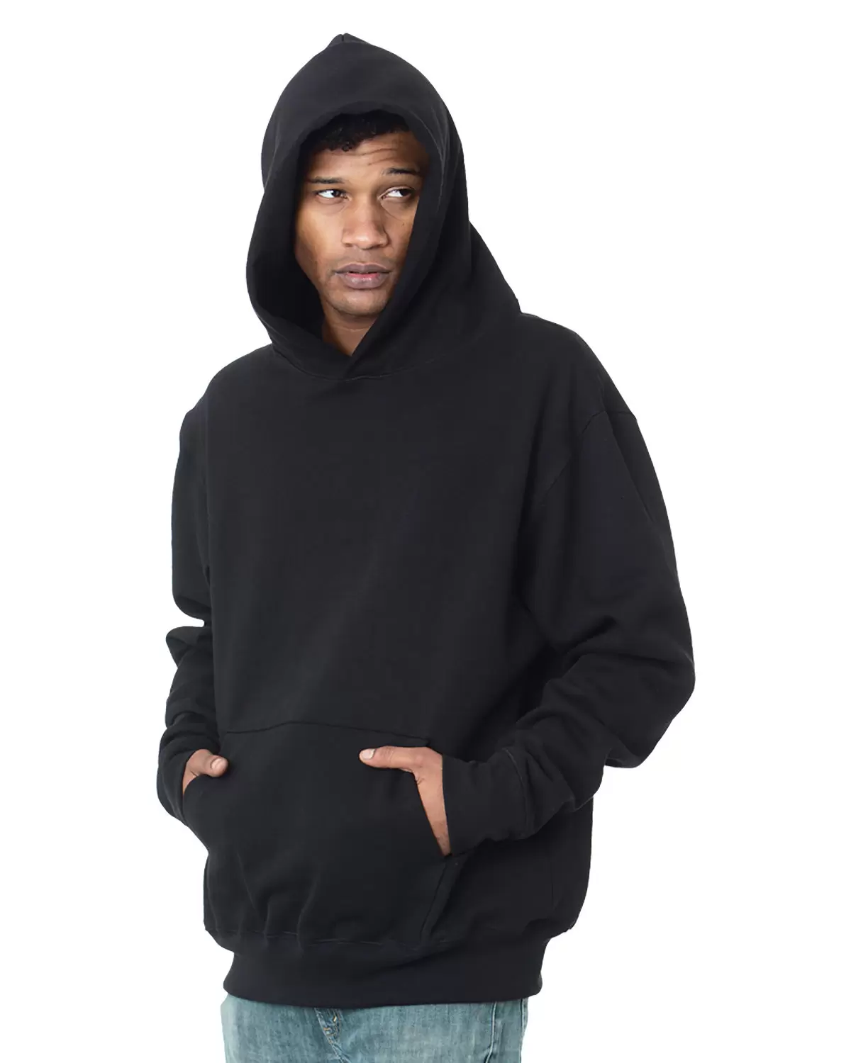 Bayside Apparel 4000 USA-Made Super Heavy Oversized Hooded Sweatshirt