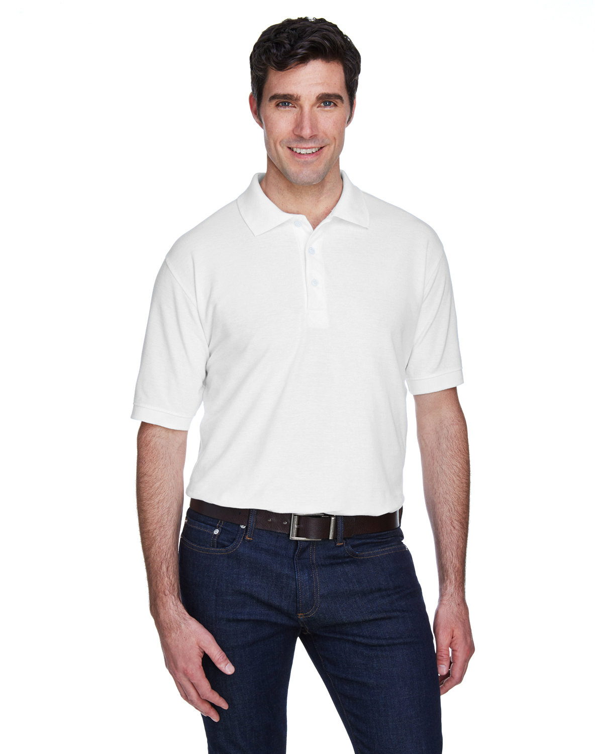 8540 UltraClub® Men's Whisper Pique Blend Polo - From $3.93