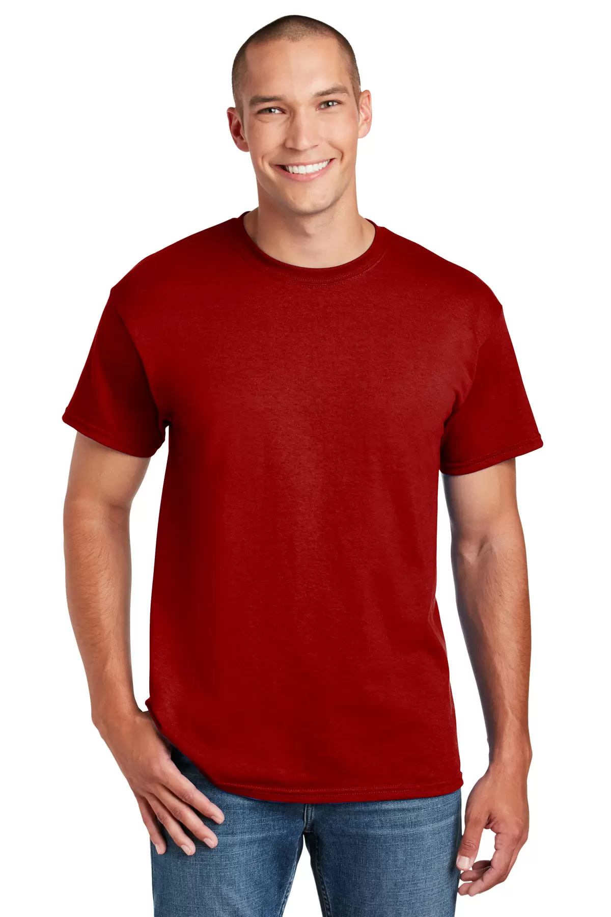 Gildan DryBlend T-Shirt (Wholesale) | Gildan 8000/G8000 Sprt Scarlet ...